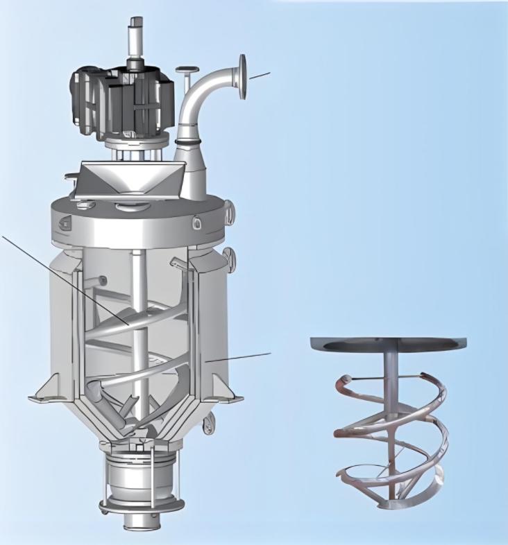 锥形螺旋混合干燥机 单锥干燥机