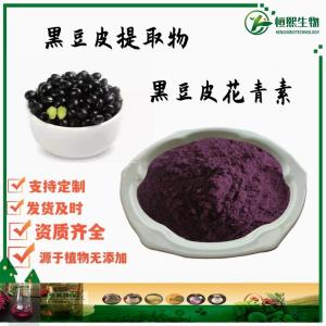 黑豆皮提取物 黑豆皮粉 中法欧标黑豆皮花青素25%