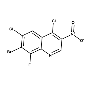 7-溴-4,6-二氯-8-氟-3-硝基喹啉，CAS号：2349394-48-3科研现货产品