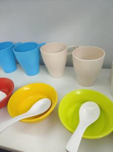 陶瓷塑料  替代 密胺餐具材料的先行者  可耐温消毒 耐刮擦餐具 产品图片