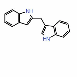 3-((1H-吲哚-2-基)甲基)-1H-吲哚；CAS：114648-66-7（大小包裝均可、質量保證， 高校及研究所支持貨到付款）