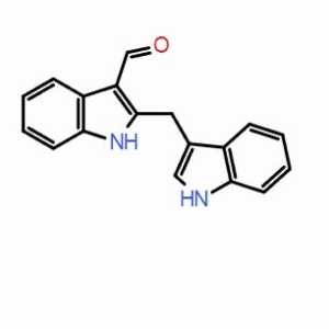 2-((1H-吲哚-3-基)甲基)-1H-吲哚-3-甲醛；CAS：352712-51-7（大小包裝均可、質量保證，助力科研， 高校及研究所支持貨到付款）