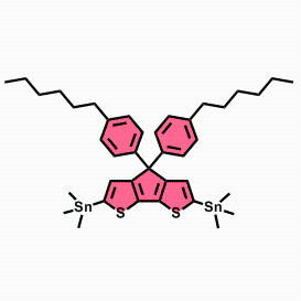 (4,4-双(4-己基苯基)-4H-环戊烷[1,2-B:5,4-B']二噻吩-2,6-二基)双(三甲基锡烷)CAS号2416095-99-1 （专业试剂/现货优势供应，质量保证）