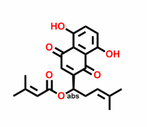 β,β- 二甲基丙烯酰紫草素 CAS号:24502-79-2 科研产品 高校及研究所 先发后付