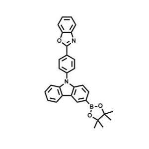 2-(4-(3-(4,4,5,5-四甲基-1,3,2-二氧硼雜硼烷-2-基)-9H-咔唑-9-基)苯基)苯并[d]惡唑；CAS：2409788-85-6