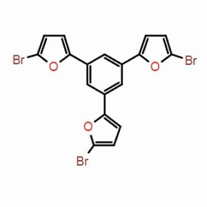 1,3,5-三(5-溴呋喃-2-基)苯  ;  CAS:2125450-24-8 自主生產,科研產品,高校/研究所/科研單位先發后付! COF MOF配體優勢供應!