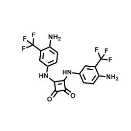 3,4-雙((4-氨基-3-(三氟甲基)苯基)氨基)環丁-3-烯-1,2-二酮  ； CAS:2851532-04-0 自主生產,科研產品,高校/研究所/科研單位先發后付! COF MOF配體優勢供應!