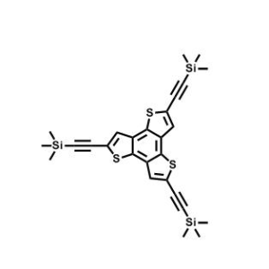 2,5,8-三（（三甲基甲硅烷基）乙炔基）苯并[1,2-b:3,4-b'：5,6-b']三噻吩 ; CAS:1698057-66-7 自主生產,科研產品,高校/研究所/科研單位先發后付! COF MOF配體優勢供應!