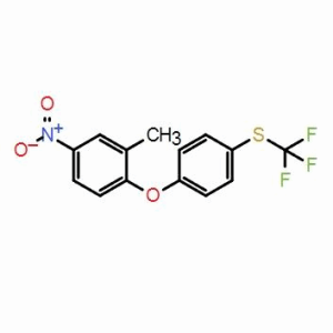 3-甲基-4-[4-三氟甲硫基苯氧基]硝基苯 ; CAS:106310-21-8 自主生產,科研產品,高校/研究所/科研單位先發后付! 大小包裝均可,歡迎咨詢!