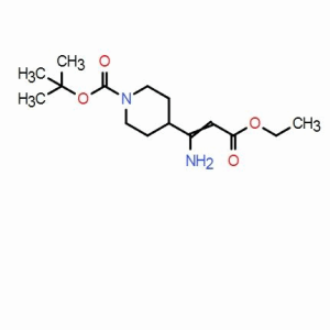 4-(1-氨基-3-乙氧基-3-氧代丙-1-烯-1-基)哌啶-1-甲酸叔丁酯 ; CAS:521302-69-2 自主生產,科研產品,高校/研究所/科研單位先發后付! 大小包裝均可,歡迎咨詢!