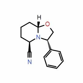 (3S,5R,8aS)-(+)-六氫-3-苯基-5H-噁唑并[3,2-a]吡啶-5-甲腈 ; CAS:106565-71-3 自主生產,科研產品,高校/研究所/科研單位先發后付! 大小包裝均可,歡迎咨詢!