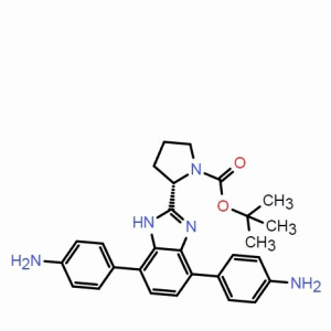 (S)-2-(4,7-雙(4-氨基苯基)-1H-苯并[d]咪唑-2-基)吡咯烷-1-甲酸叔丁基酯  ;CAS:1939129-15-3 自主生產,科研產品,高校/研究所/科研單位先發后付!