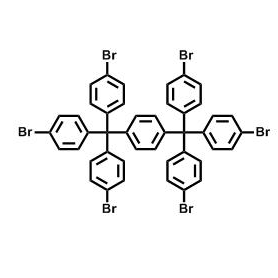 1,4-雙(三(4-溴苯基)甲基)苯 ; CAS:1449226-27-4，  mof cof配體優(yōu)勢供應(yīng)