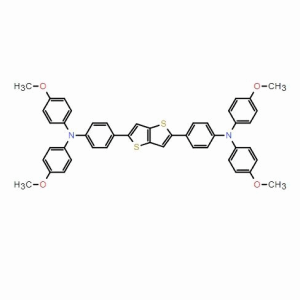 4,4'-（噻吩并[3,2-b]噻吩-2,5-二基）雙（N，N-雙（4-甲氧基苯基）苯胺）； CAS：2093164-72-6