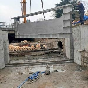 铭源环保堰板式可调堰 液动旋转堰门 智慧雨污分流设备