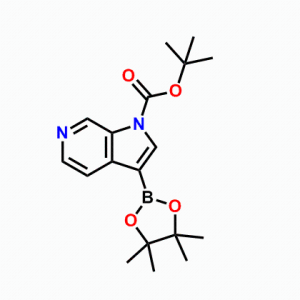 3-(四甲基-1,3,2-二氧杂硼硼烷-2基)-1H-吡咯并[2,3-c]吡啶-1-羧酸叔丁酯，1174038-67-5
