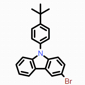 3-溴-N-(4-叔丁基苯基)咔唑CAS号1133057-82-5；光电材料优势供应
