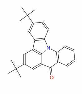 3,6-二叔丁基-8H-吲哚[3,2,1-DE]吖啶-8-酮    CAS号：1644629-58-2  科研 优势产品 产品图片