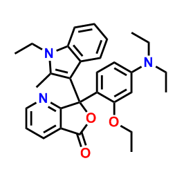 3-(4-二乙氨基-2-乙氧基苯基)-3-(1-乙基-2-甲基吲哚-3-基)-4-氮杂-2-苯并[C]呋喃酮 CAS号:69898-40-4科研专用 质量保证 高校及研究所 先发后付