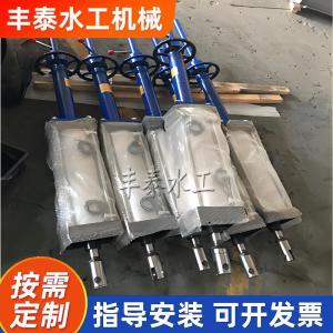 气动头启闭机闸门手电两用启闭机一体式钢制圆闸门气动头闸门方形闸门