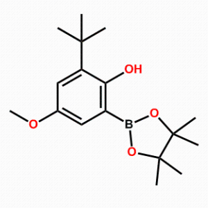 2-(tert-butyl)-4-methoxy-6-(4,4,5,5-tetramethyl-1,3,2-dioxaborolan-2-yl)phenol