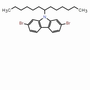 2,7-二溴9-(三苯甲基-7-基)-9H-咔唑；CAS：1256704-63-8