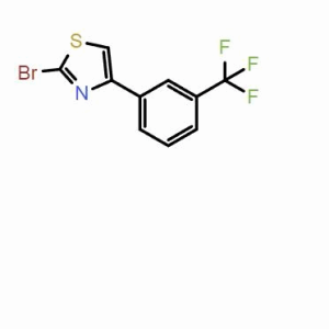 2-溴-4-(3-(三氟甲基)苯基)噻唑；CAS：887625-72-1