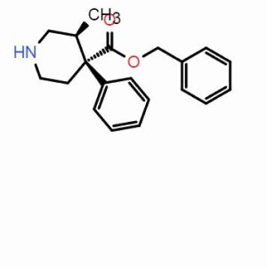 (3S,4R)-3-甲基-4-苯基哌啶-4-甲酸芐酯；CAS：2357209-42-6  (大小包裝可按需分裝)