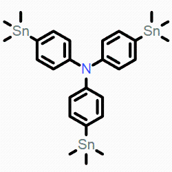 三(4-(三甲基锡基)苯基)胺CAS号1617530-16-1；光电材料优势供应，可定制化合物