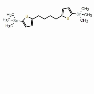 1,4-雙(5-(三甲基錫烷基)噻吩-2-基)丁烷；CAS：1884354-19-1