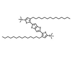 2,5-雙(3-十四烷基-5-(三甲基錫基)噻吩-2-基)噻吩并[3,2-b]噻吩；CAS：1246521-91-4