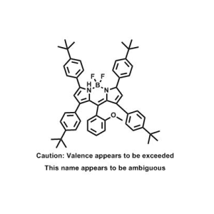 1,3,7,9-四(4-(叔丁基)苯基)-5,5-二氟-10-(4-甲氧基苯基)-5H--4L4,5L4-二吡咯并[1,2-C:2',1'-F][1,3,2]二氮雜硼烷；CAS：1020538-18-4