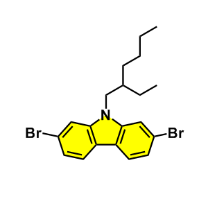 2,7-二溴-9-(2-乙基己基)-9H-咔唑，CAS号：544436-46-6科研现货产品