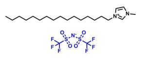 1-十六烷基-3-甲基咪唑双三氟甲磺酰亚胺盐 CAS号:404001-50-9科研及生产专用 高校及研究所支持货到付款