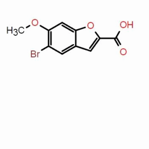 5-溴-6-甲氧基苯并呋喃-2-羧酸 ；CAS：20073-19-2