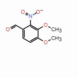 3,4-二甲氧基-2-硝基苯甲醛；CAS：55149-84-3