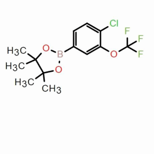 2-(4-氯-3-(三氟甲氧基)苯基)-硼酸頻哪醇酯；CAS：2098632-65-4