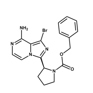 (S)-2-(8-氨基-1-溴咪唑并[1,5-a]吡嗪-3-基)吡咯烷-1-羧酸苄酯-现货产品