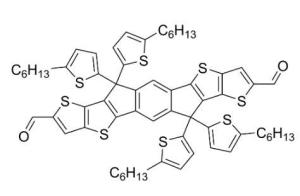 6,6,12,12-四(5-己基-2-噻吩基)-6,12-二氢二噻吩并[1,2-B:5,6-B']二噻吩-2,8-二甲醛 CAS号:2102321-08-2科研及生产专用 高校及研究所支持货到付款