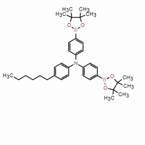 4-己基-N,N-雙[4-(4,4,5,5-四甲基-1,3,2-二惡硼烷-2-基)苯基]-苯丙胺；928055-49-6