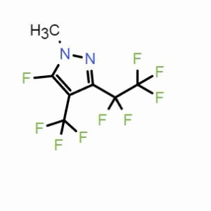 5-氟-1-甲基-3-(全氟乙基)-4-(三氟甲基)-1H-吡唑；CAS：104315-28-8