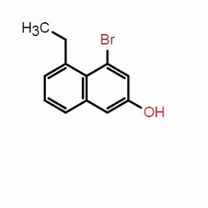 4-溴-5-乙基萘-2-醇；CAS：2763158-71-8