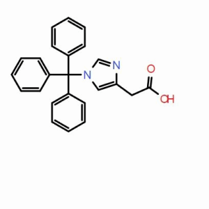 2-(1-三苯甲基-1H-咪唑-4-基)乙酸；CAS：168632-03-9