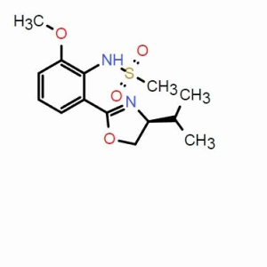 (S)-N-(2-(4-異丙基-4,5-二氫惡唑-2-基)-6-甲氧基苯基)甲磺酰胺；CAS：546141-34-8