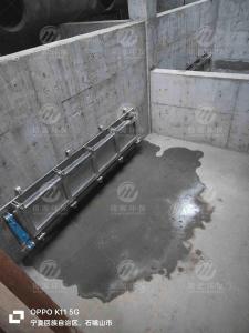 不锈钢拍门式冲洗门2800*800 调蓄池冲洗装置 双液压缸驱动