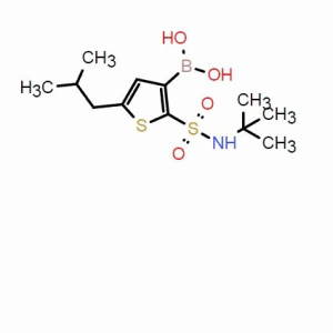 (2-(N-(叔丁基)氨磺酰基)-5-異丁基噻吩-3-基)硼酸；CAS：163520-14-7