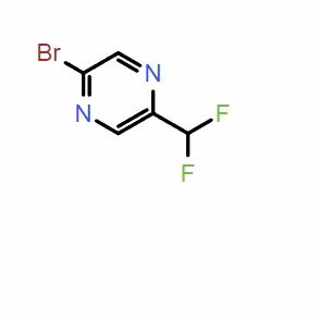 2-溴-5-(二氟甲基)吡嗪；CAS：1785427-24-8