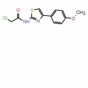 2-(2-氯乙酰氨基)-4-(對甲氧基苯基)噻唑；CAS：6202-74-0