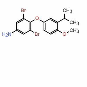 3,5-二溴-4-(3-異丙基-4-甲氧基苯氧基)-苯胺；CAS：169113-83-1