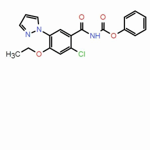 苯基(2-氯-4-乙氧基-5-(1H-吡唑-1-基)苯甲酰)氨基甲酸酯；CAS：1819332-88-1